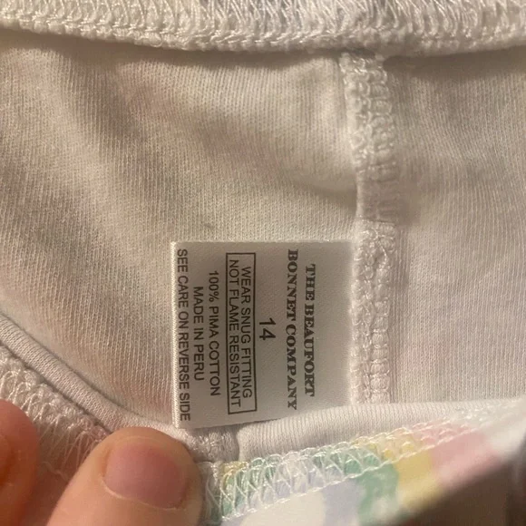 The Beaufort Bonnet Company Pastel rainbow Pajama Set size 14 - Picture 5 of 10